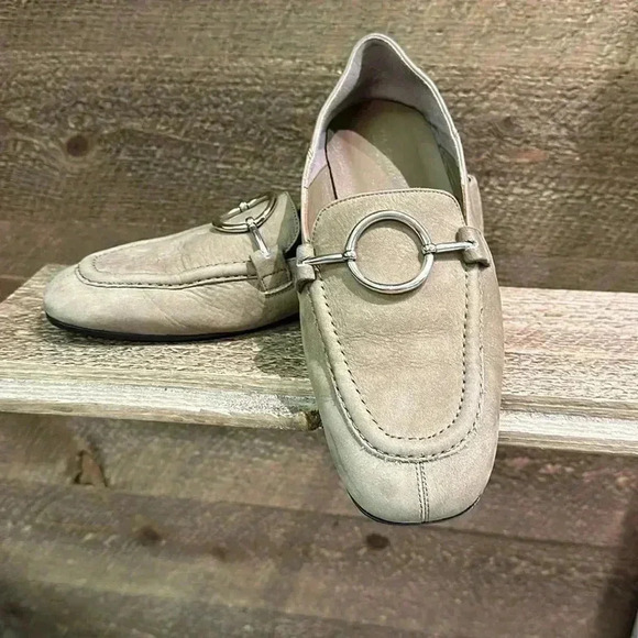Via Spiga Abby Loafer Leather Flat Slip On Size 5;5 - Picture 1 of 7